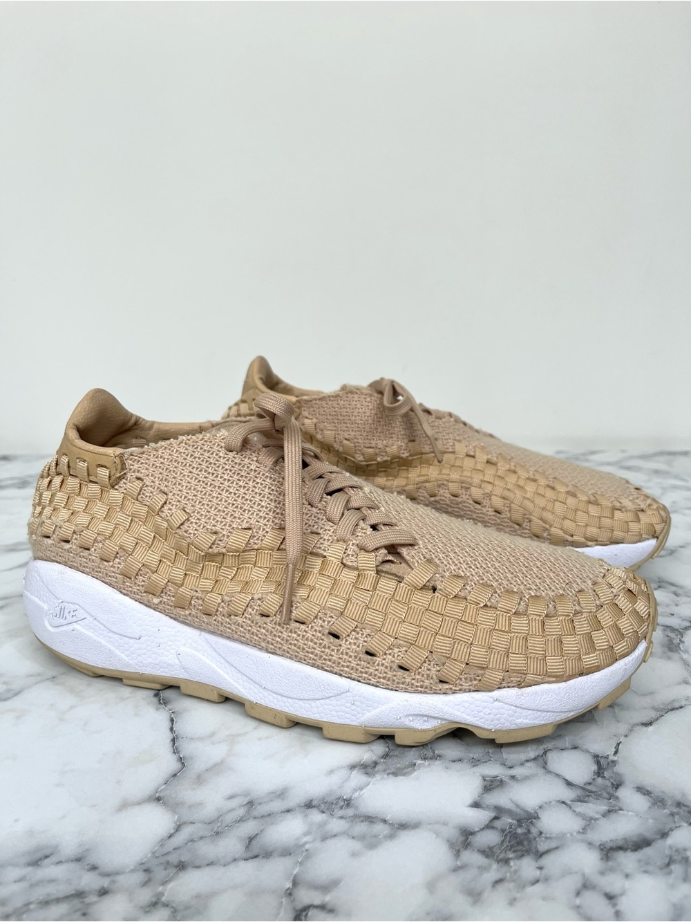 Nike Air Footscape Woven Sneakers Sesame Tan FZ0405 200 Size 9